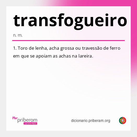 Significado de transfogueiro