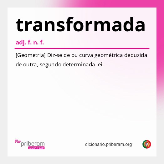 Significado de transformada