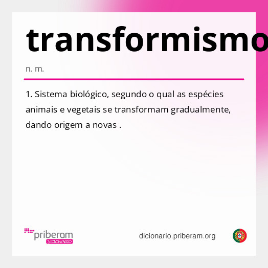 Significado de transformismo