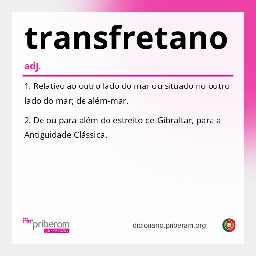 Significado de transfretano