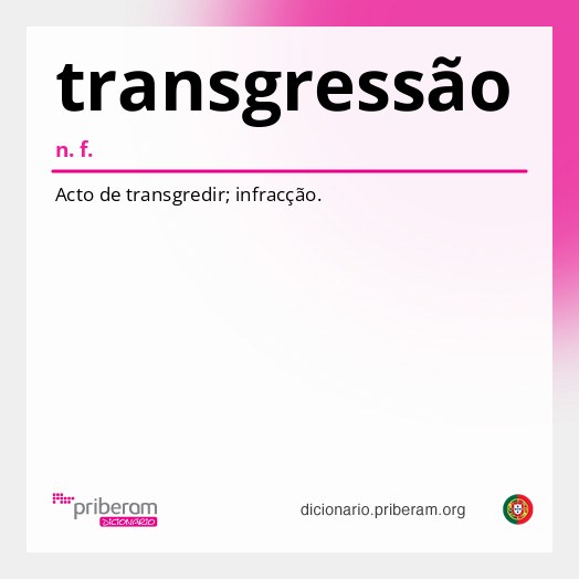 Significado de transgressão