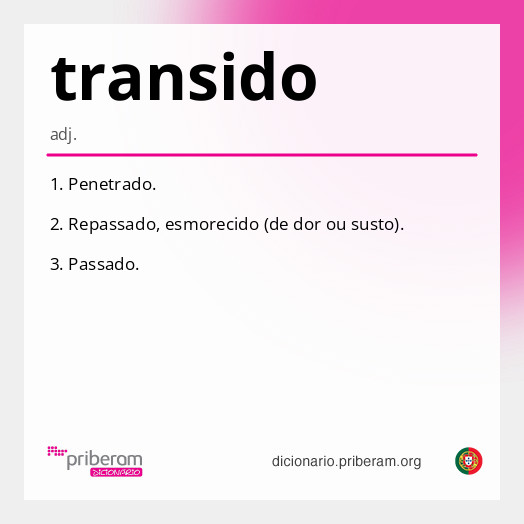 Significado de transido