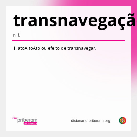 Significado de transnavegação