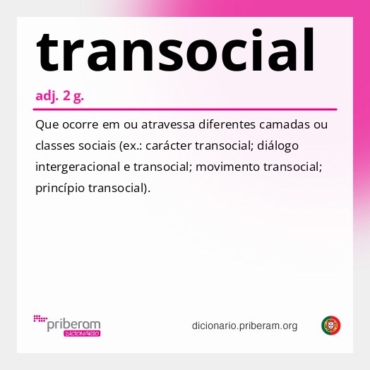 Significado de transocial