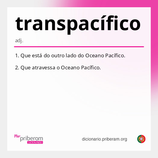 Significado de transpacífico