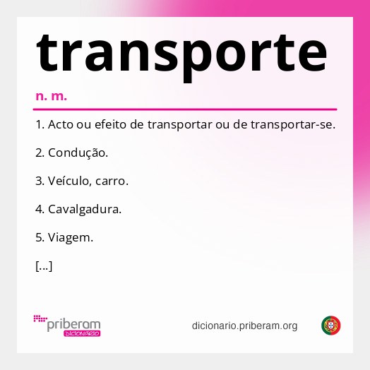 Significado de transporte