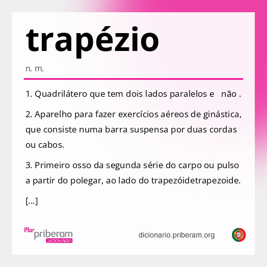 Significado de trapézio