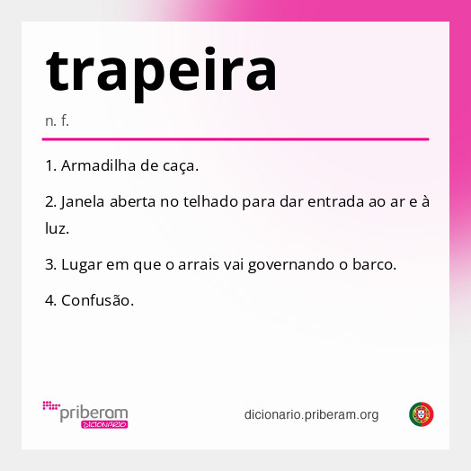 Significado de trapeira
