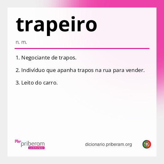 Significado de trapeiro