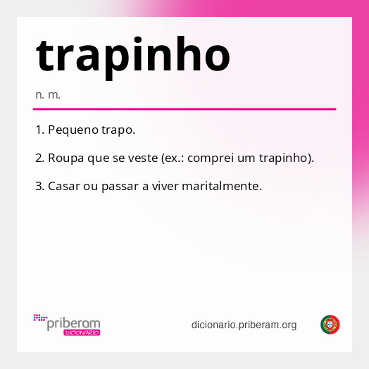 Significado de trapinho