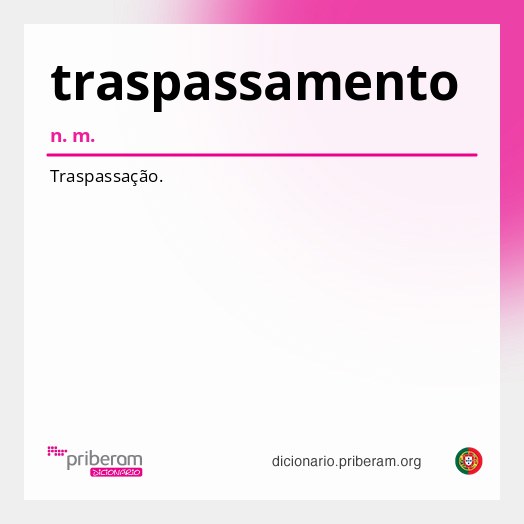 Significado de traspassamento