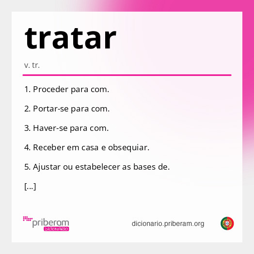 Significado de tratar