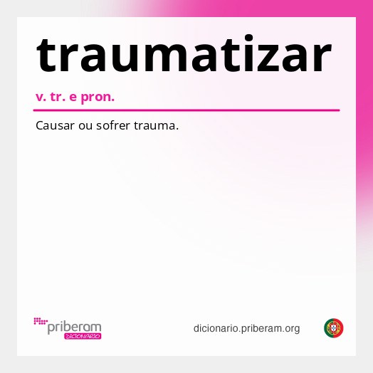 Significado de traumatizar