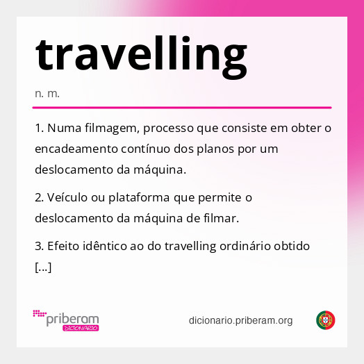 Significado de travelling