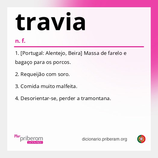 Significado de travia