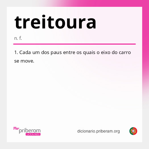 Significado de treitoura