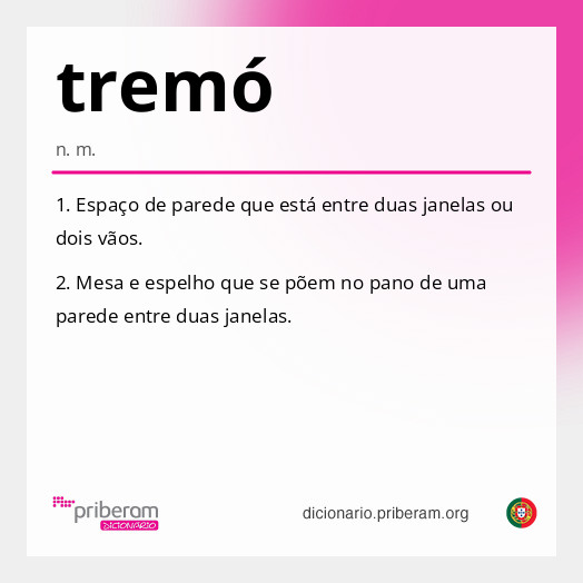 Significado de tremó