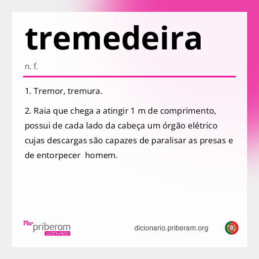 Significado de tremedeira