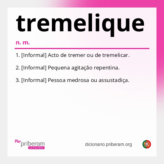Significado de tremelique