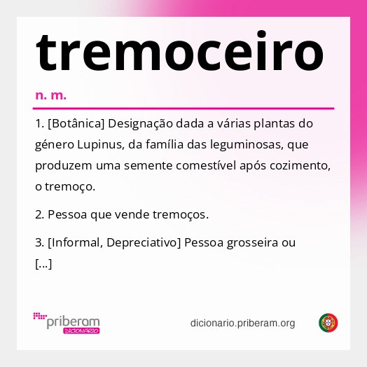 Significado de tremoceiro