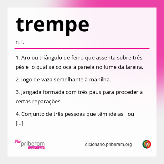 Significado de trempe