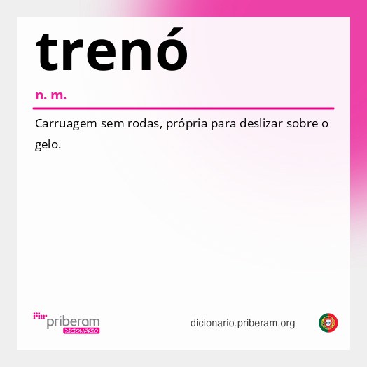 Significado de trenó