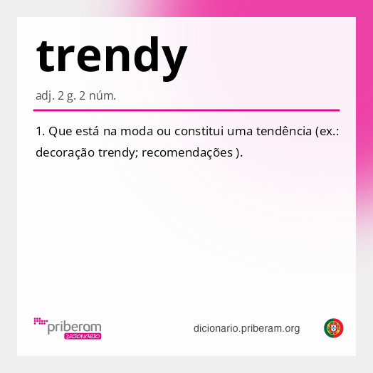 Significado de trendy