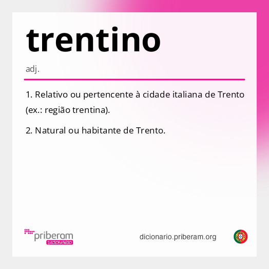 Significado de trentino