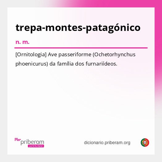 Significado de trepa-montes-patagónico