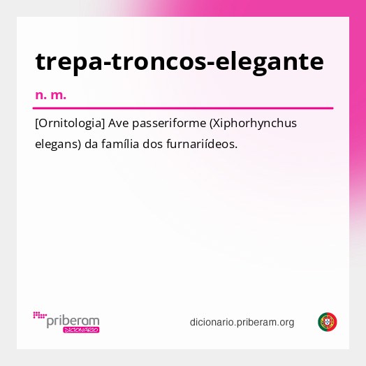 Significado de trepa-troncos-elegante