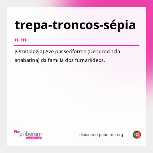 Significado de trepa-troncos-sépia