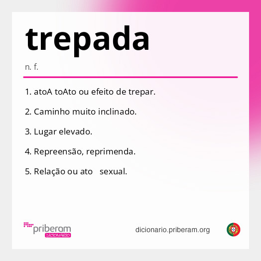 Significado de trepada
