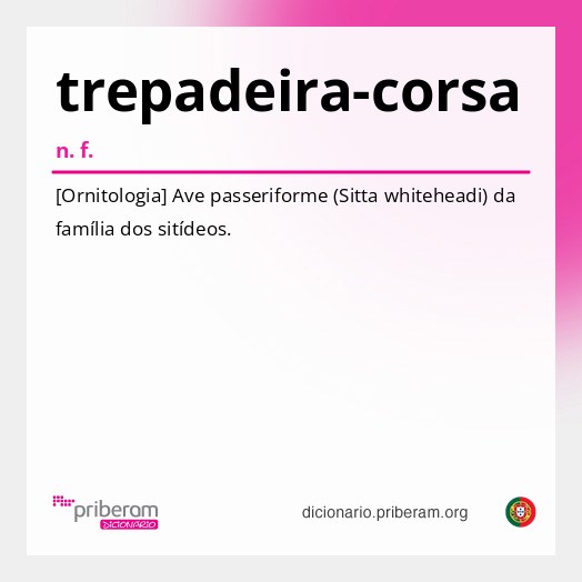 Significado de trepadeira-corsa