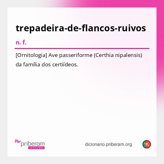 Significado de trepadeira-de-flancos-ruivos