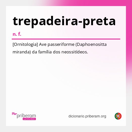 Significado de trepadeira-preta
