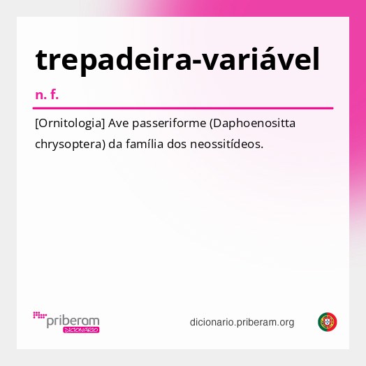 Significado de trepadeira-variável