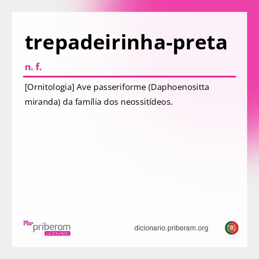Significado de trepadeirinha-preta