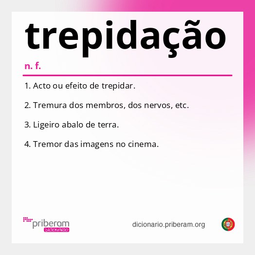 Significado de trepidação