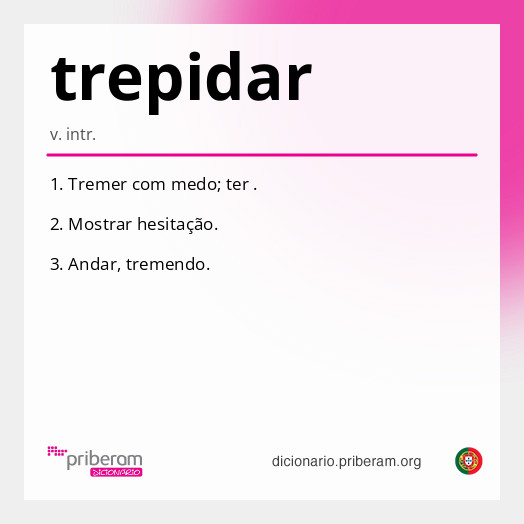 Significado de trepidar