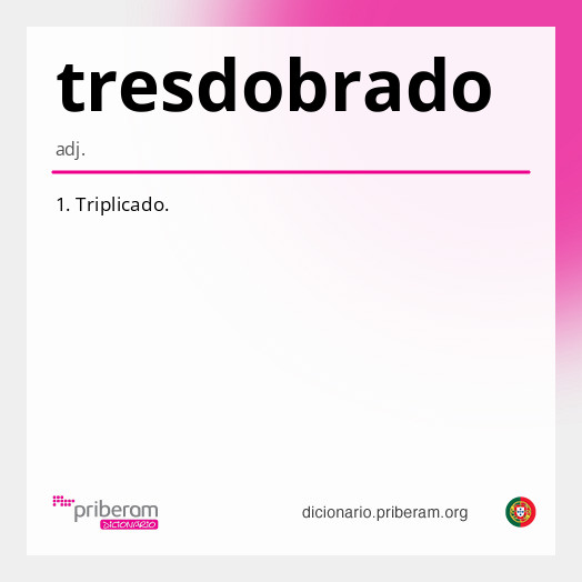 Significado de tresdobrado