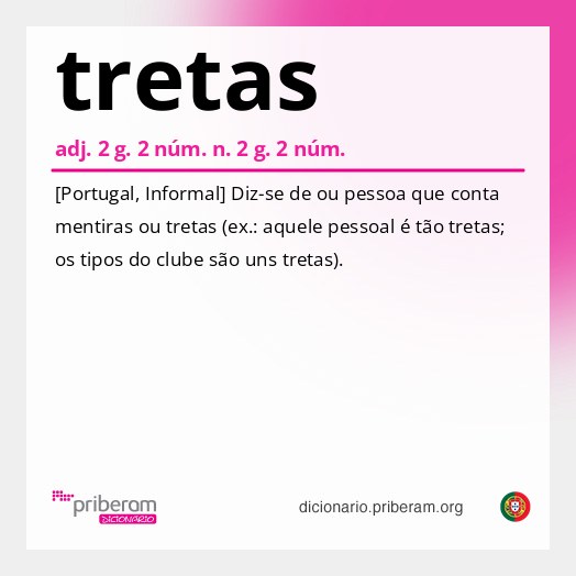 Significado de tretas