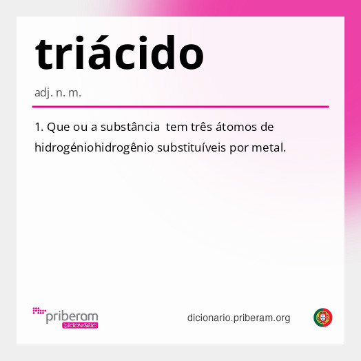 Significado de triácido
