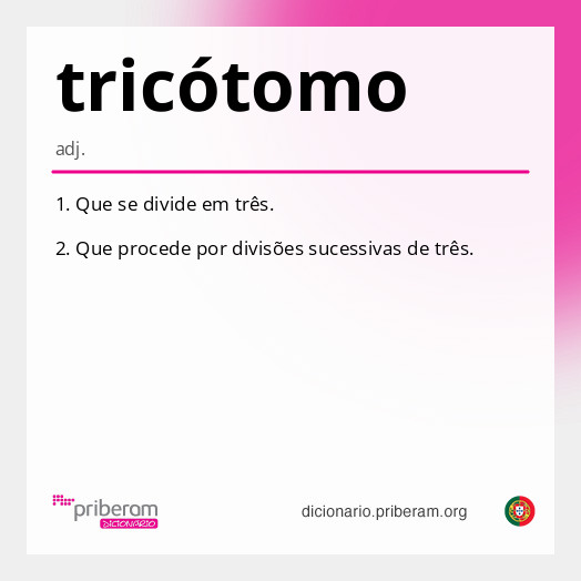 Significado de tricótomo