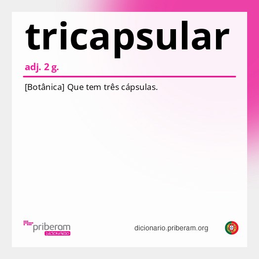 Significado de tricapsular