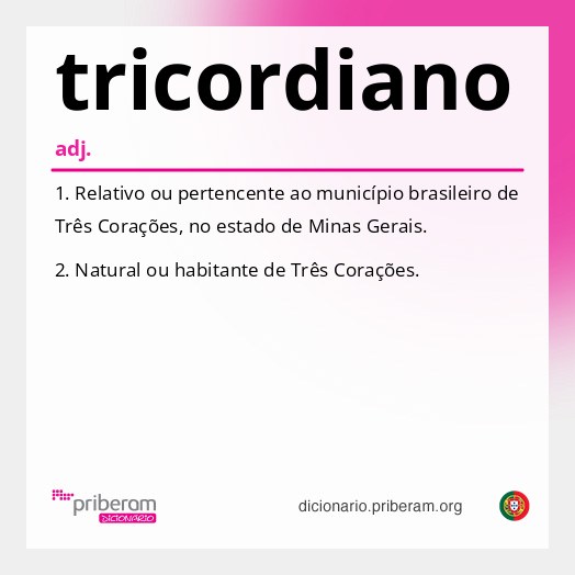 Significado de tricordiano