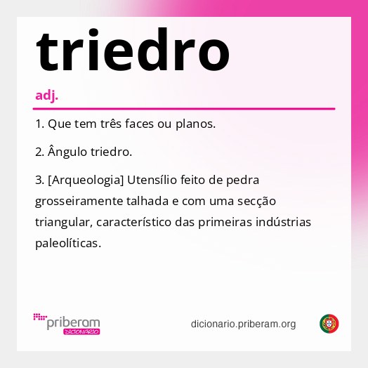 Significado de triedro