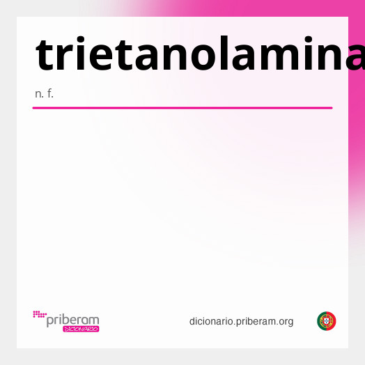 Significado de trietanolamina