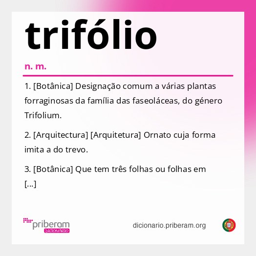 Significado de trifólio