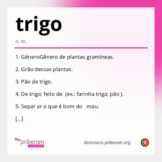 Significado de trigo
