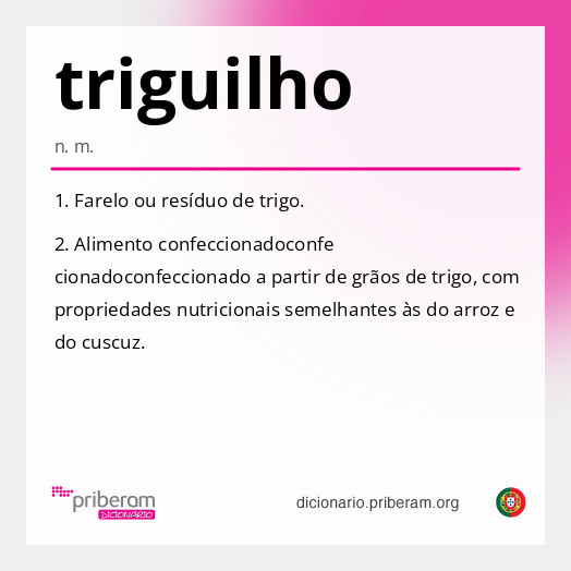 Significado de triguilho